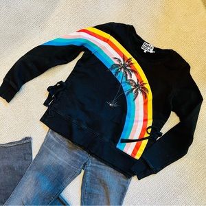 Pam & Gela rainbow palm tree sweatshirt. 🌈 🌴